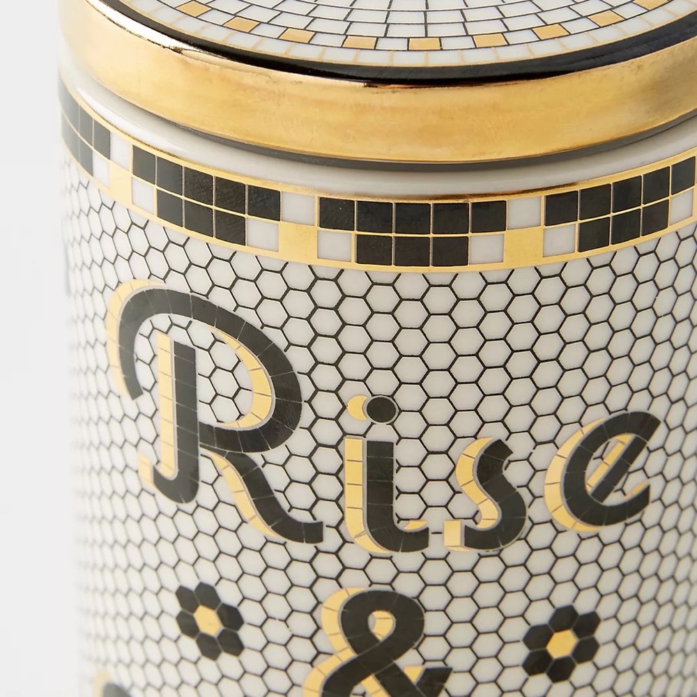 Anthropologie Bistro Tile Rise & Shine Canister - Picture 4 of 8